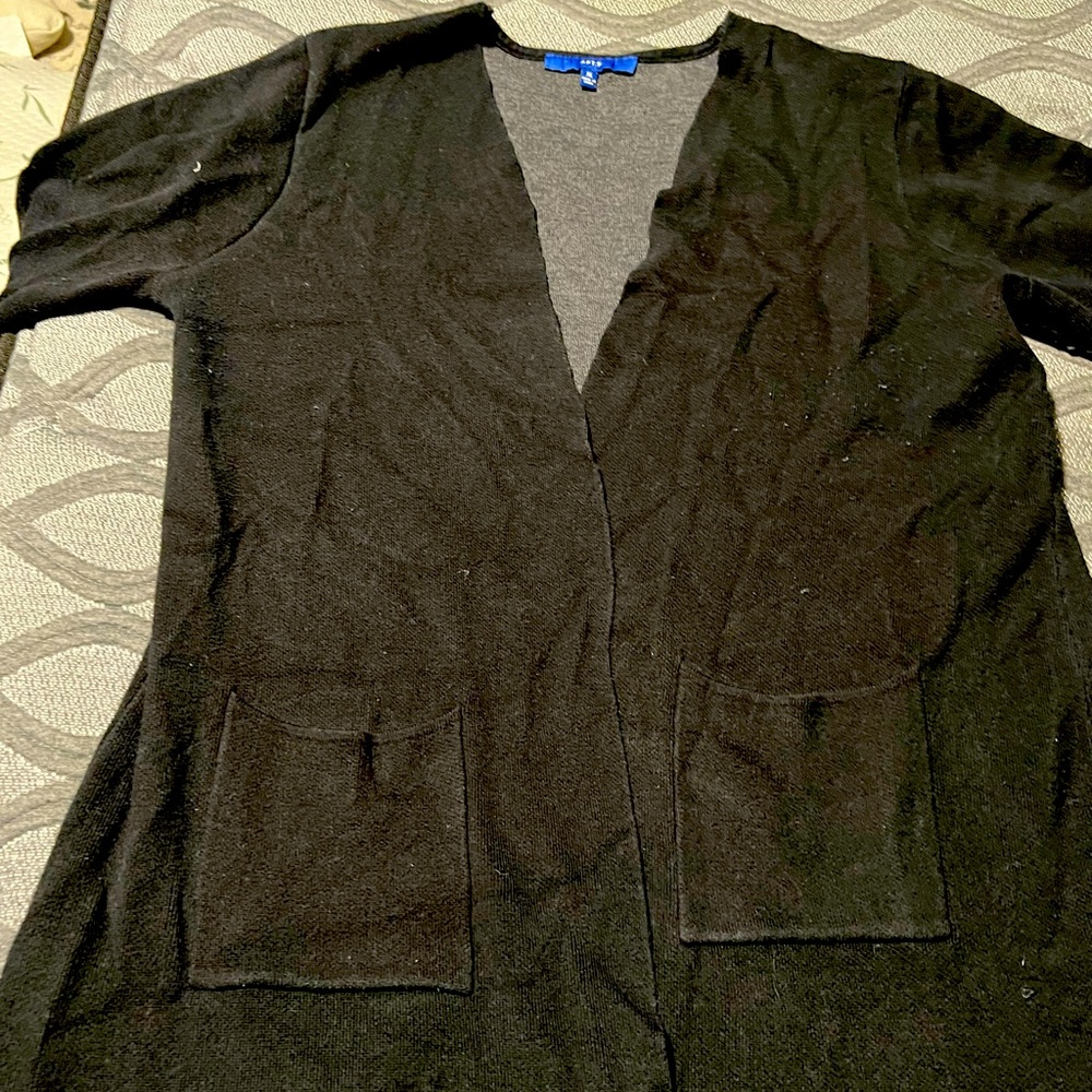 Black cardigan